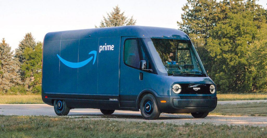 Amazon designed electric van by Rivian
