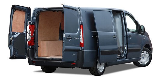 Nissan Nv300 showing the ply lined load space available in the cargo area